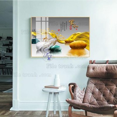 File tranh File tranh hiện đại pha lê gương FT103557 (bản gốc) treo phòng ăn
