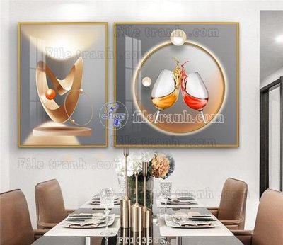 Ảnh gốc File tranh hiện đại pha lê gương FT103585 (siêu chi tiết) để in ấn