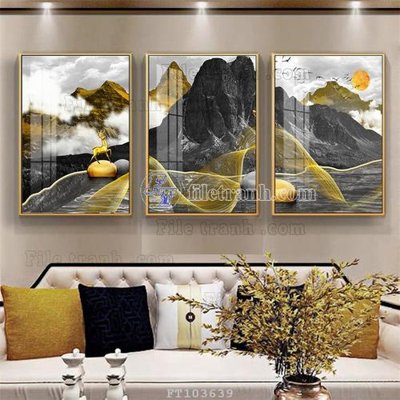 Download file gốc File tranh hiện đại pha lê gương FT103639 (in mica) trong suốt