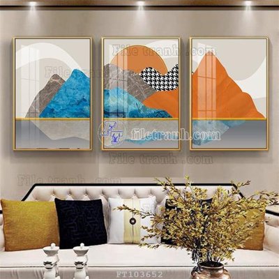 Cung cấp file tranh gốc File tranh hiện đại pha lê gương FT103652 độc quyền