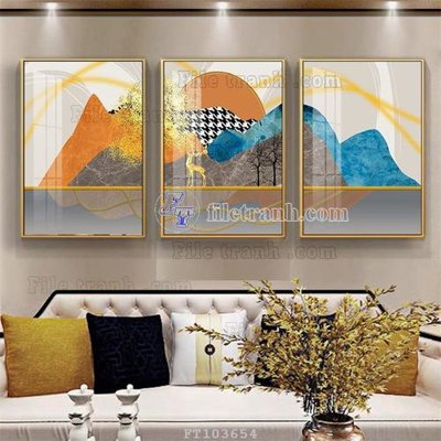 File gốc File tranh hiện đại pha lê gương FT103654 cho in ấn và thiết kế