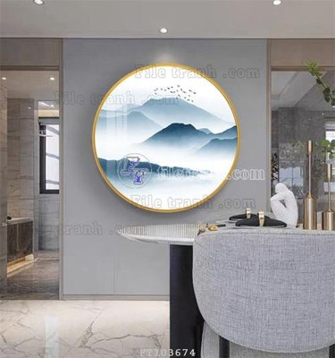 File PSD File tranh hiện đại pha lê gương FT103674 (gốc) cho designer