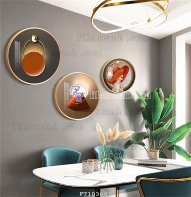 Download file gốc File tranh hiện đại pha lê gương FT103681 (in mica) 3D