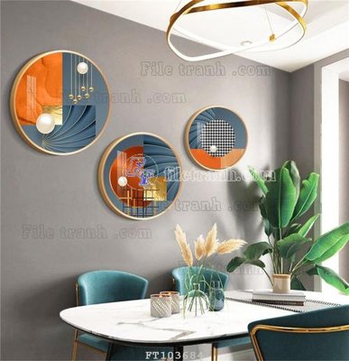 File tranh gốc PSD File tranh hiện đại pha lê gương FT103684 còn nguyên layer