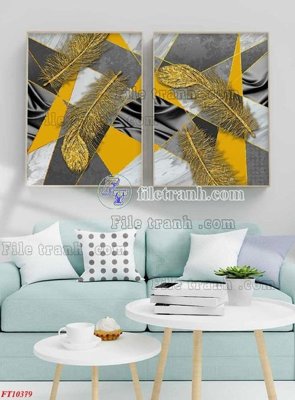 File in ấn File tranh bộ hiện đại FT10379 (bản gốc) chất lượng cao