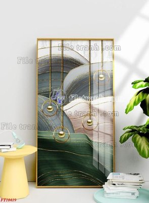File ảnh File tranh bộ hiện đại FT10419 (gốc) in standee