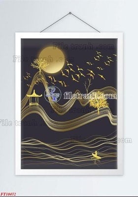 File tranh File tranh bộ hiện đại FT10472 (ảnh gốc) in trần xuyên sáng