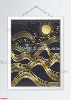 File in trần File tranh bộ hiện đại FT10473 (bản gốc) 5D