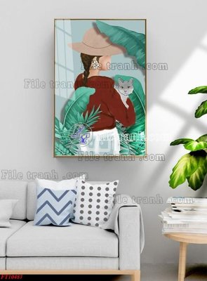 File in lụa File tranh bộ hiện đại FT10487 (phong cảnh) File tranh bộ hiện đại FT10487