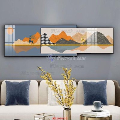 File gốc File tranh hiện đại pha lê gương FT105033 (in tráng gương) nghệ thuật