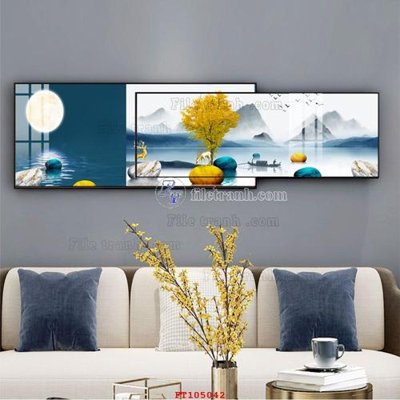 Tệp tin gốc File tranh hiện đại pha lê gương FT105042 (chất lượng cao) File tranh hiện đại pha lê gương FT105042