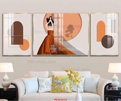 File tranh gốc in trần nhà File tranh hiện đại pha lê gương FT105076 3D