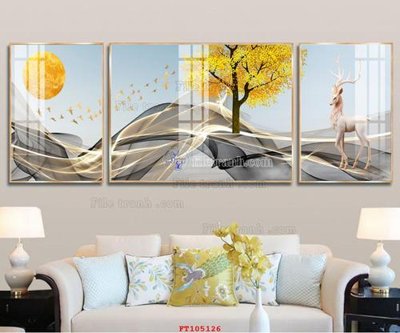 File gốc File tranh hiện đại pha lê gương FT105126 (in lụa) chi tiết cao
