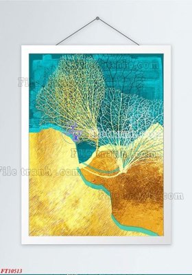 File in mica File tranh bộ hiện đại FT109513 (bản gốc) sắc sảo