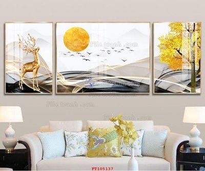 File PSD File tranh hiện đại pha lê gương FT105137 (gốc) tách lớp chi tiết