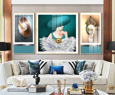 File gốc in mica File tranh hiện đại pha lê gương FT105184 chất lượng