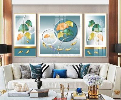 File in ấn File tranh hiện đại pha lê gương FT105196 chuyên nghiệp