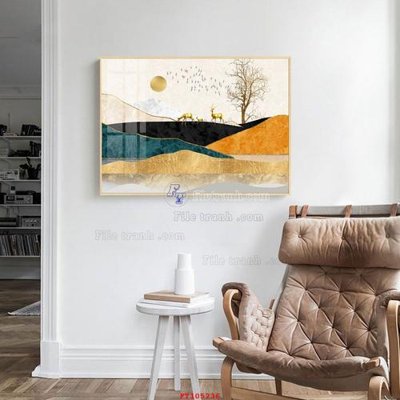 File tranh File tranh hiện đại pha lê gương FT105236 (bản gốc) treo phòng ăn