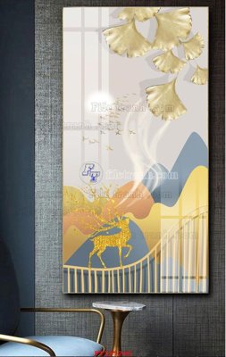 File in ấn File tranh hiện đại pha lê gương FT105246 (bản gốc) cao cấp