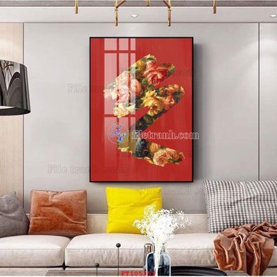 File gốc File tranh hiện đại pha lê gương FT105259 (in ấn) màu sắc trung thực