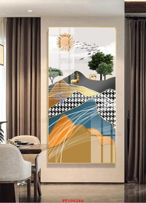 File in mica File tranh hiện đại pha lê gương FT105266 (ảnh gốc) đẹp