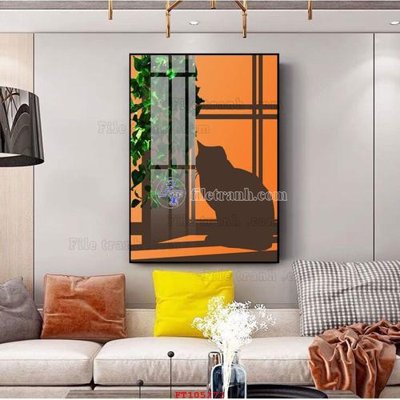 File ảnh File tranh hiện đại pha lê gương FT105273 (gốc) in quảng cáo ngoài trời