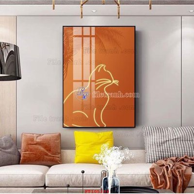 File in ấn File tranh hiện đại pha lê gương FT105294 (bản gốc) cao cấp