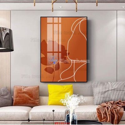 File tranh in tráng gương File tranh hiện đại pha lê gương FT105300 (siêu nét)