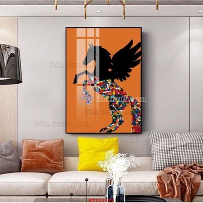 Hình ảnh file gốc File tranh hiện đại pha lê gương FT105305 cho in UV