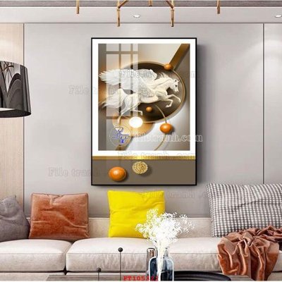 File gốc File tranh hiện đại pha lê gương FT105322 (in lụa) chi tiết cao