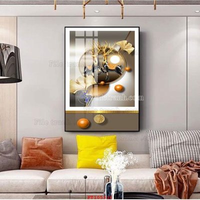 File ảnh File tranh hiện đại pha lê gương FT105326 (gốc) in standee