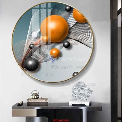 File tranh File tranh hiện đại pha lê gương FT105350 (bản gốc) treo tường