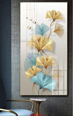 Tải file gốc in lụa File tranh hiện đại pha lê gương FT105389 siêu nét