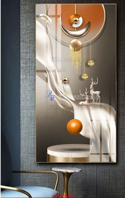 Ảnh gốc File tranh hiện đại pha lê gương FT105409 (siêu chi tiết) để in ấn