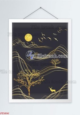 File ảnh File tranh bộ hiện đại FT361541 (gốc) in decal dán tường