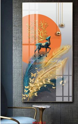 File tranh trang trí File tranh hiện đại pha lê gương FT105413 (file gốc)