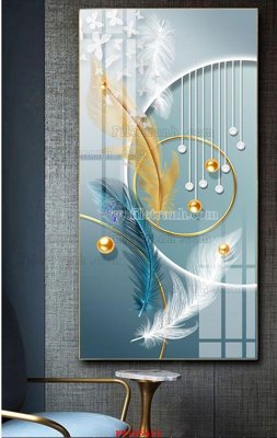 File gốc File tranh hiện đại pha lê gương FT105421 (in 3D) cho trang trí