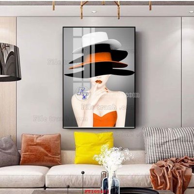 File in trần File tranh hiện đại pha lê gương FT105481 (bản gốc) hoa văn