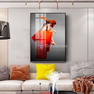 Download file gốc File tranh hiện đại pha lê gương FT105482 (in mica) trong suốt