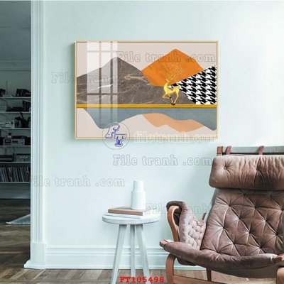 Hình ảnh gốc File tranh hiện đại pha lê gương FT105498 (để in khổ lớn)