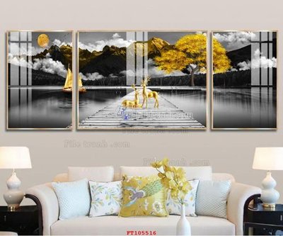 File gốc File tranh hiện đại pha lê gương FT105516 (ảnh chi tiết) để in trần