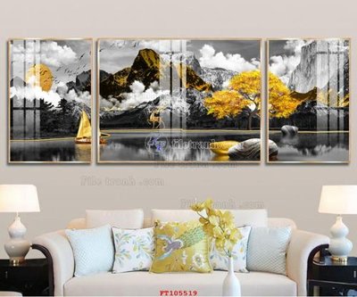 Tải file File tranh hiện đại pha lê gương FT105519 (gốc) làm tranh trang trí