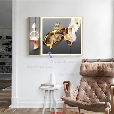 File gốc File tranh hiện đại pha lê gương FT105542 (in tráng gương) nghệ thuật