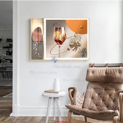 File ảnh File tranh hiện đại pha lê gương FT105545 (gốc) dùng in Pano