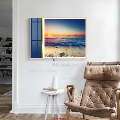 File gốc File tranh hiện đại pha lê gương FT105591 (in mica) làm quà tặng