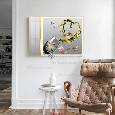 Ảnh gốc File tranh hiện đại pha lê gương FT105598 (độ nét cao) in mica