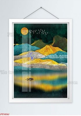 File tranh File tranh bộ hiện đại FT541561 (gốc) in trên kính