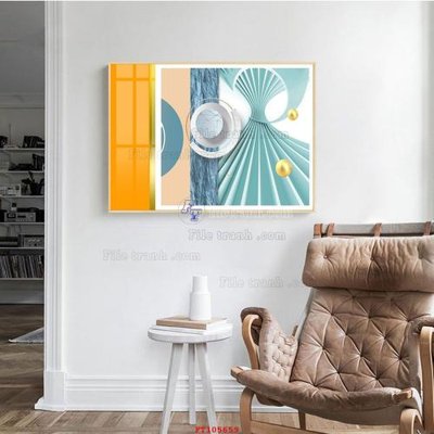 Download file gốc File tranh hiện đại pha lê gương FT105659 (in lụa) hoa lá