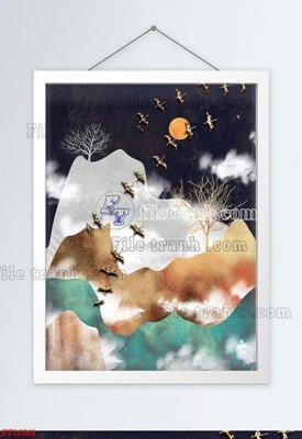 File gốc File tranh bộ hiện đại FT604568 (dành cho quảng cáo)