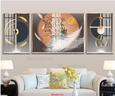 File in mica File tranh hiện đại pha lê gương FT105751 (ảnh gốc) đẹp